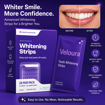 ✨ Veloura™ PAP Teeth Whitening Strips