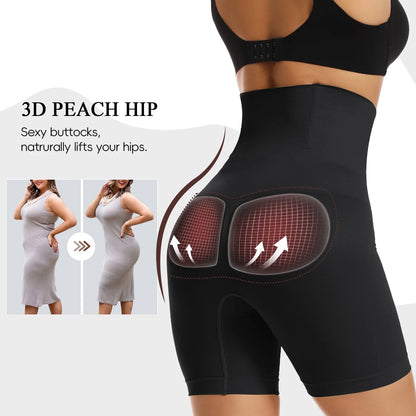 Women'S Shapewear Shorts High Waist Tummy Control Body Shaper Thigh Slimmer Slimming Panties